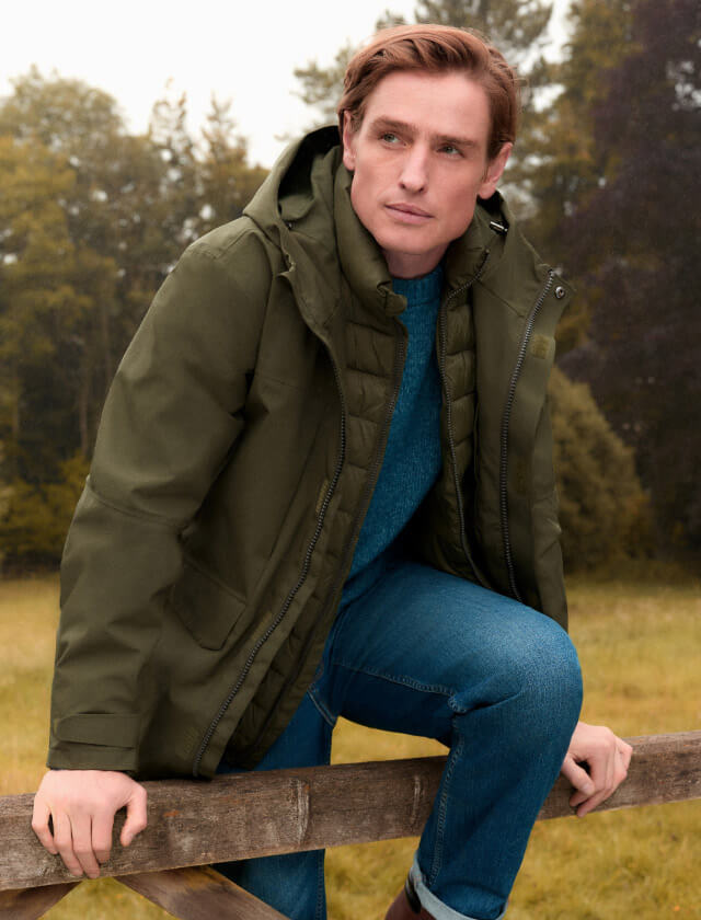 Mens jackets in asda shop